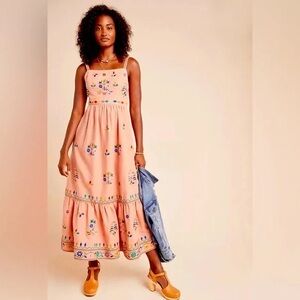 Anthropologie Embroidered Sundress XSP